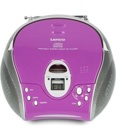 Portable stereo FM radio with CD player Lenco SCD24PU