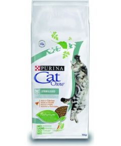 Purina Cat Chow Sterilized cats dry food 15 kg Adult Chicken