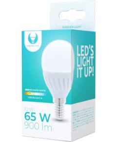 Светодиодная лампа Forever Light E14 G45 10W 230V 3000K 900lm