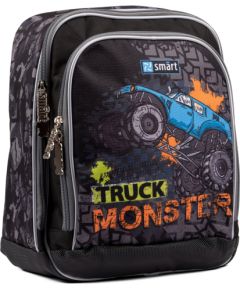 Skolas mugursoma SMART H-55 "Monster Truck", melna