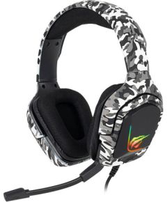 Gaming headphones Havit H653d Camouflage white