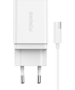 Fast charger Foneng K300 1x USB 3A + USB Micro cable