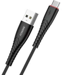 Foneng X15 USB to USB-C cable, 2.4A, 1.2m (black)