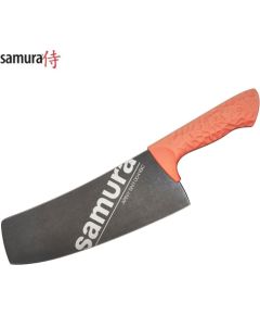 Samura Arny Stonewash Cleaver нож 208мм AUS-8 Коралловый комфортная ручка из TPE HRC 59