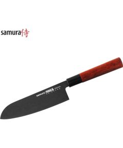 Samura Okinawa Stonewash Кухонный нож Santoku 175mm из AUS 8 Японской стали 58 HRC