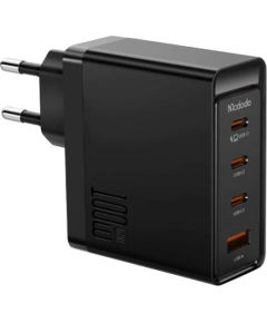 Wall charger McDodo GAN 3xUSB-C + USB, 100W (black)