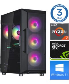 INTOP Ryzen 7 5700X 32GB 250SSD M.2 NVME GTX1650 4GB WIN11