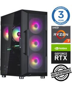 INTOP Ryzen 7 5700X 32GB 250SSD M.2 NVME RTX3050 6GB no-OS