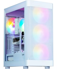 Zalman i4 TG White, fan RGB x4