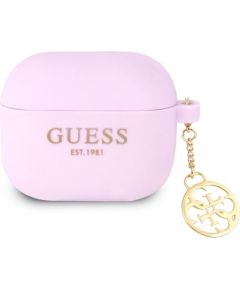 GUA3LSC4EU Guess 4G Charm Силиконовый чехол для наушников Apple Airpods 3 фиолетовый