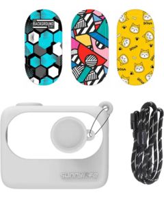 Protective Case Sunnylife foProtective Case Sunnylife for Insta360 GO 3 White with stickersr Insta360 GO 3 Black with stickers