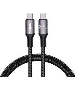 Fast Charging cable Rocoren USB-C to USB-C Retro Series 3m 240W (grey)