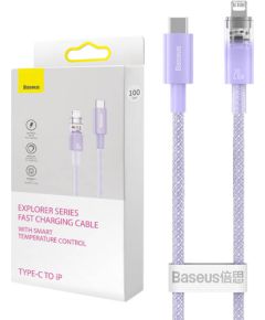 Fast Charging cable Baseus USB-C to Lightning  Explorer Series 2m, 20W (purple)