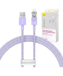 Fast Charging cable Baseus USB-A to Lightning Explorer Series 1m 2.4A (purple)