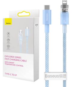 Fast Charging cable Baseus USB-C to Lightning  Explorer Series 1m, 20W (blue)