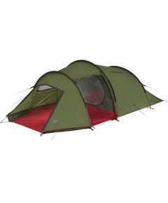 High Peak Tunnel Tent Falcon 3 (green/red, model 2023, with stem for luggage)