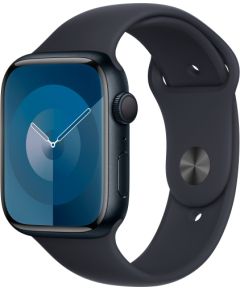 Apple Watch Series 9, Smartwatch (dark blue/dark blue, aluminum, 45 mm, sports band)