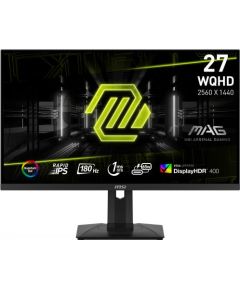 MSI MAG 274QRFDE QD E2, gaming monitor - 27 - black, WQHD, Rapid IPS, HDR, Adaptive-Sync, 180Hz panel