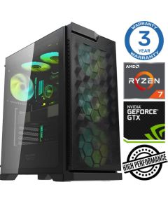 INTOP Ryzen 7 5700X 32GB 250SSD M.2 NVME GTX1650 4GB no-OS