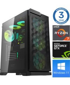 INTOP Ryzen 7 5700X 32GB 500SSD M.2 NVME+2TB GTX1650 4GB WIN11