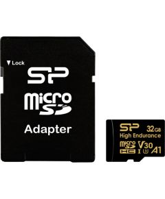 Silicon Power memory card microSDHC 32GB High Endurance + adapter