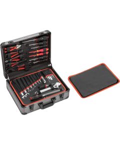 GEDORE red ALLROUND universal set in aluminum case, 138 pieces, tool set (with reversible ratchet, SW 8mm - 24mm)