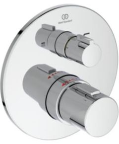 Ideal Standard iebūvējamā vannas/dušas termostata Ceratherm T100 virsapmetuma daļa, hroms