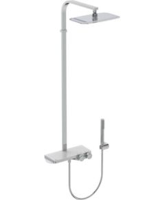 Ideal Standard dušas sistēma ar termostatu Ceratherm S200, ar dušas galvu 300x200 mm un rokas dušu, hroms