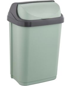 Keeeper Ведро для мусора с вращающейся крышкой 10 л Rasmus 25,5x19x39 см зеленое