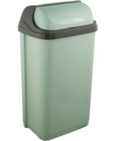 Keeeper Ведро для мусора с вращающейся крышкой 50 л Rasmus 39x29,5x67,5 см зеленое