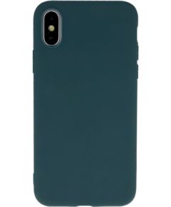 Fusion Soft Matte Back Case silikona aizsargapvalks Samsung G998 Galaxy S21 Ultra 5G tumši zaļš