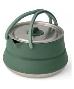 Sea To Summit Salokāma Tējkanna DETOUR Stainless Steel Collapsible Kettle 1,6L  Laurel Wreath Green