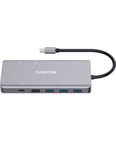 CANYON hub DS-12 13in1 4k USB-C Dark Grey