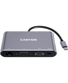 CANYON hub DS-14 8in1 4k USB-C Dark Grey