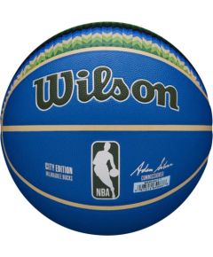Wilson NBA Team City Collector Milwaukee Bucks Ball WZ4016417ID basketball (7)