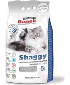 Żwirek dla kota Super Benek Shaggy Naturalny 5 l