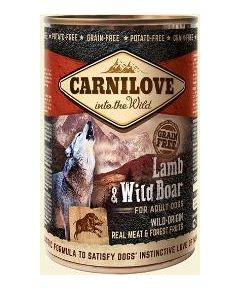 Carnilove Carnilove Dog Wild Meat Lamb & Wild Boar Adult - jagnię i dzik puszka 400g