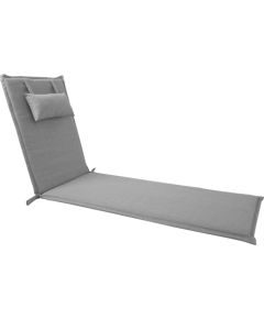 Cushion for chair WICKER 55x195x3cm, grey
