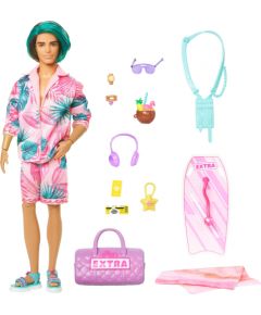 Lalka Barbie Mattel Barbie Extra Fly Ken Plażowa w podróży HNP86