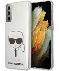 KLHCS21MKTR Karl Lagerfeld PC|TPU Head Cover for Samsung Galaxy S21+ Transparent