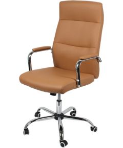 Biroja krēsls UTAH 63x60xH114-124cm brūns/hroma