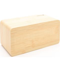 Evelatus EMC01 цифровой деревянный кубический будильник с влажностью и температурой + USB зарядное устройство Желтый