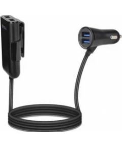 Gembird 4-port Front and Back Seat Car Charger