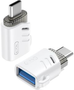 XO адаптер USB-USB-C OTG, белый (NB256B)