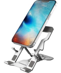 Axagon STND-M PHONE / TABLET STANDAluminum stand for 4“ – 10.5“ phones and tablets. Five adjustable positions.