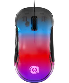 CANYON Braver GM-728, Optical Crystal gaming mouse, Instant 825, ABS material, huanuo 10 million cycle switch, 1.65M TPE cable with magnet ring, weight: 114g, Size: 122.6*66.2*38.2mm, Black