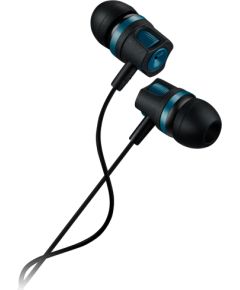 CANYON EP-3, Stereo earphones with microphone, Green, cable length 1.2m, 21.5*12mm, 0.011kg