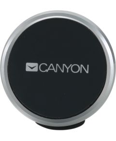 CANYON CH-4, Car Holder for Smartphones,magnetic suction function ,with 2 plates(rectangle/circle), black ,40*35*50mm 0.033kg