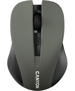 CNE-CMSW1G CANYON мышь, цвет - серый, беспроводная 2.4 Гц, DPI 800/1000/1200 DPI, 3 кнопки и колесо прокрутки, прорезиненное покрытие