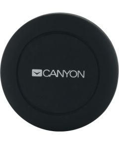 CANYON CH-2, Car Holder for Smartphones,magnetic suction function,with 2 plates(rectangle/circle), black,44*44*40mm 0.035kg